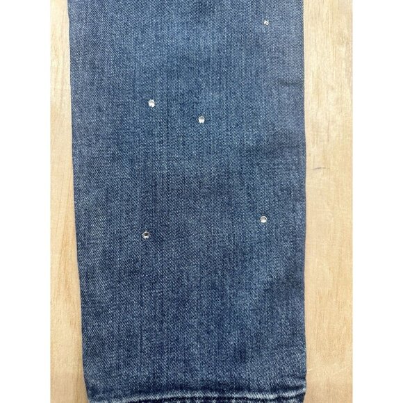 The Great. The Fellow Rhinestone Studded Jeans Sz 24 Crystal Festival Party EUC - Picture 7 of 10
